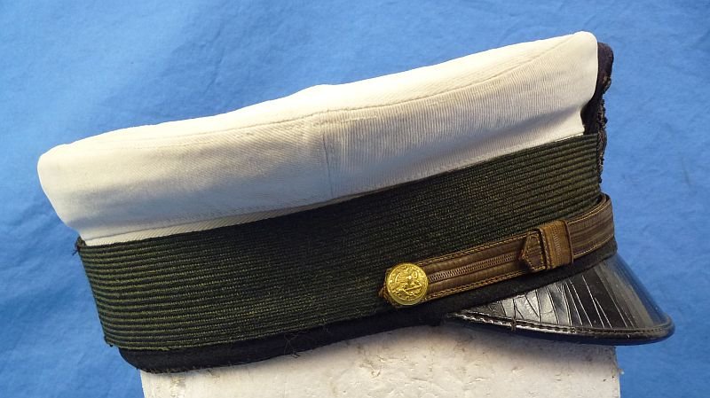 WWI U.S. Navy Officer White Top Visor Cap — image 3