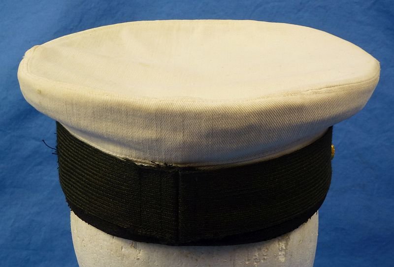 WWI U.S. Navy Officer White Top Visor Cap — image 4
