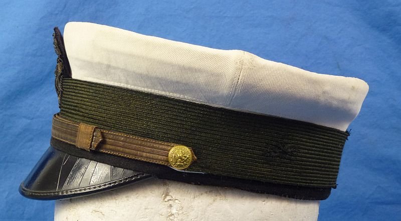 WWI U.S. Navy Officer White Top Visor Cap — image 5