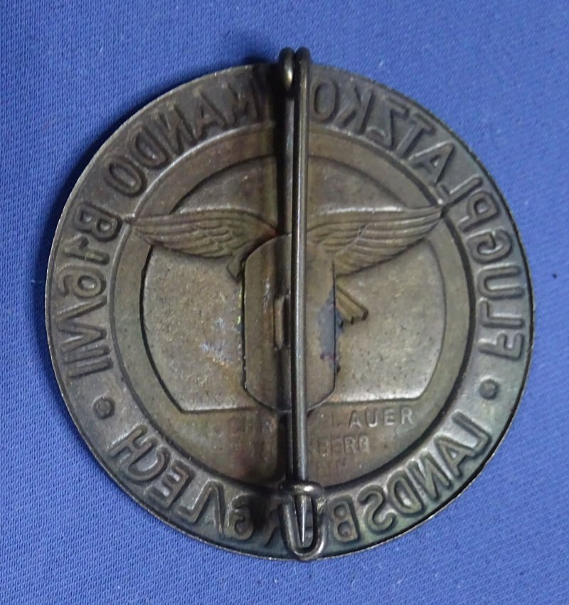 Luftwaffe Flugplatzkommando B16/VII Landsberg/Lech Airbase Badge — image 2