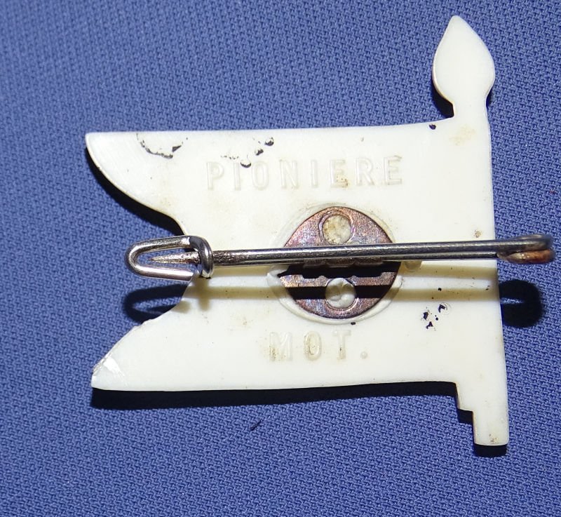 German Army Pioneer Flag Plastic Tinnie — image 2