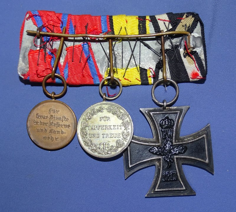 WWI Wurtemberg Three Award Medal Bar — image 2