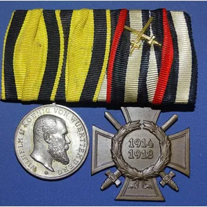 Württemberg Two Award Medal Bar