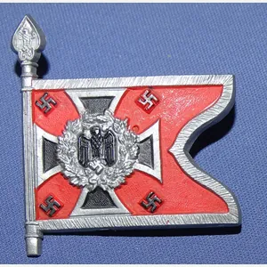German Army Artillery Flag Plastic Tinnie