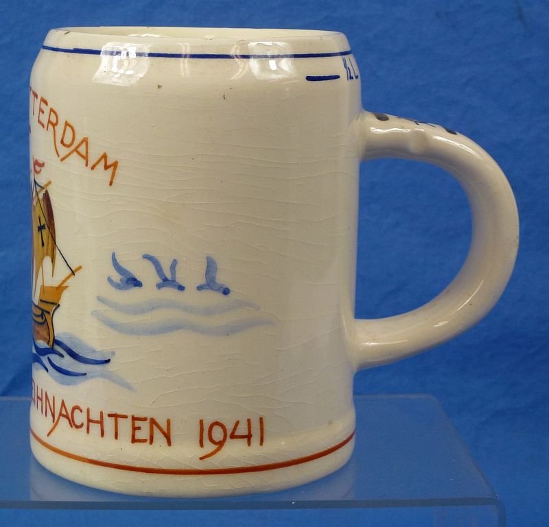 Kriegsmarine Christmas 1941 Stein Made in Occupied Holland — image 2