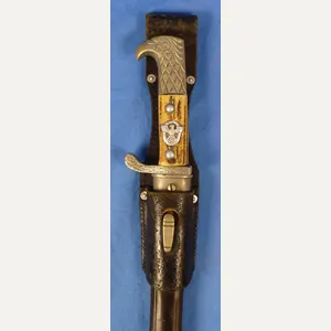 Third Reich Police NCO Bayonet by Carl Eickhorn with Frog