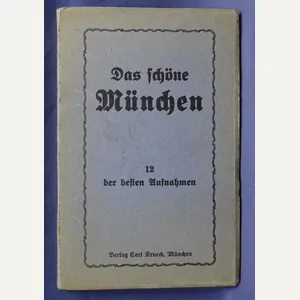 Third Reich Munich Postcard 12 Card Booklet