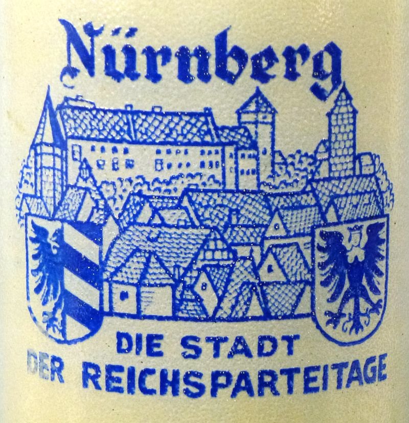 Nuremberg Rally Stein With Political Eagle On Lid — image 2