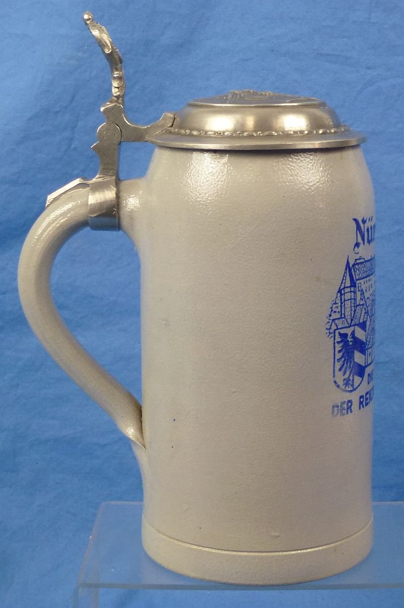 Nuremberg Rally Stein With Political Eagle On Lid — image 3