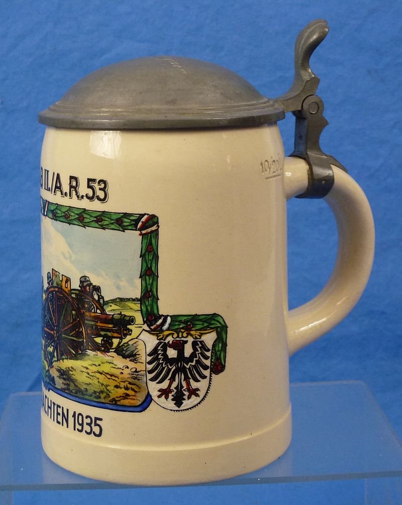 Named Army Artillery Regiment 35 Christmas 1935 Stein — image 7