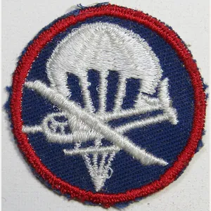 WWII US Army Airborne Paraglider Overseas Cap Patch on Twill