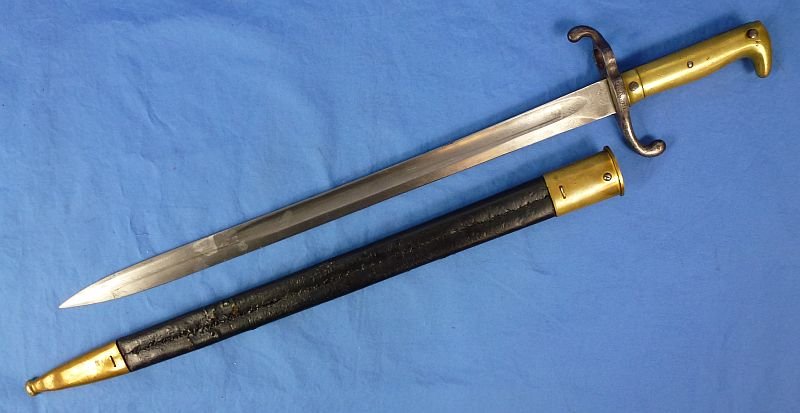 Unit Marked, Dated 1877 Imperial German Model 1871 Bayonet by Sims — image 3