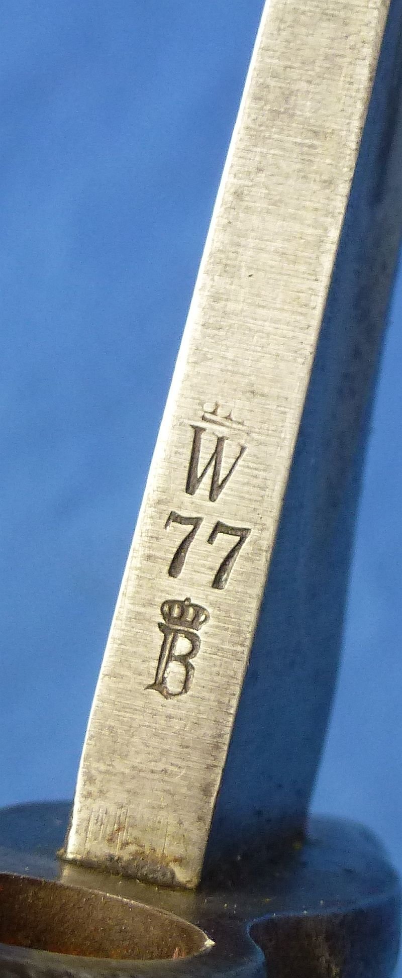 Unit Marked, Dated 1877 Imperial German Model 1871 Bayonet by Sims — image 7