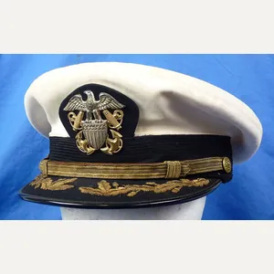 Named U.S. Navy Senior Officer Visor Cap by Wolf-Brown