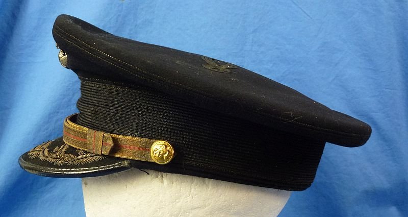 WWII U.S. Marine Corps Field Grade Officer Visor Cap Attributed to General Harold E. Rosecrans — image 5