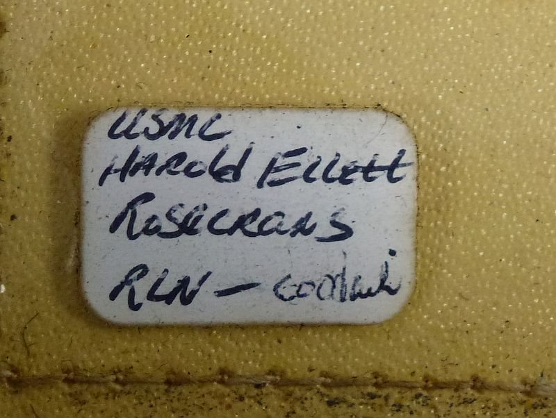 WWII U.S. Marine Corps Field Grade Officer Visor Cap Attributed to General Harold E. Rosecrans — image 8