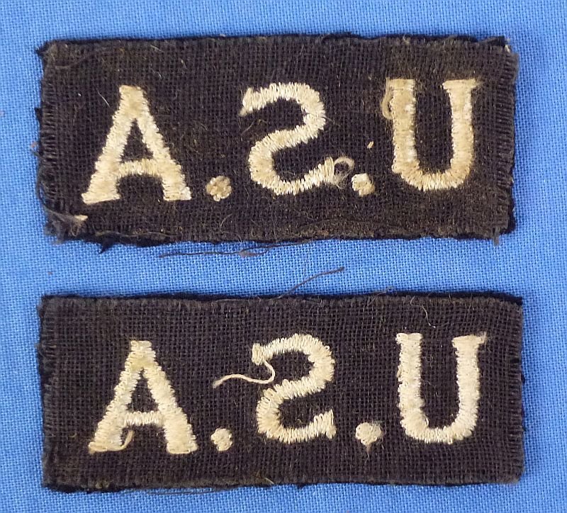 Pair Royal Air Force 'U.S.A.' Shoulder Titles — image 2