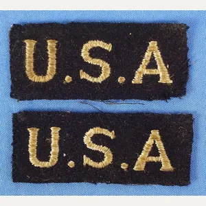 Pair Royal Air Force 'U.S.A.' Shoulder Titles