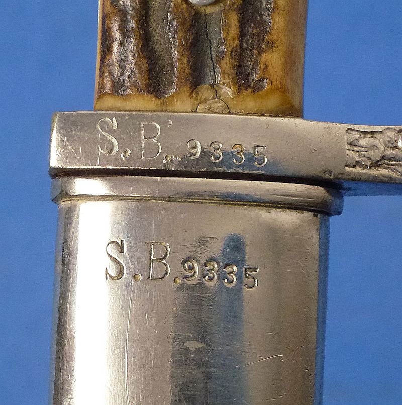 Double Marked Third Reich Berlin Police Bayonet by WKC with Matching Numbers — image 10