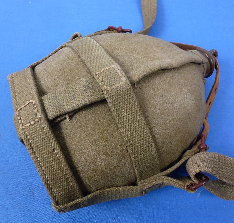 WWII Japanese Army EM/NCO Canteen in Well-Made Field Made Cover — image 2