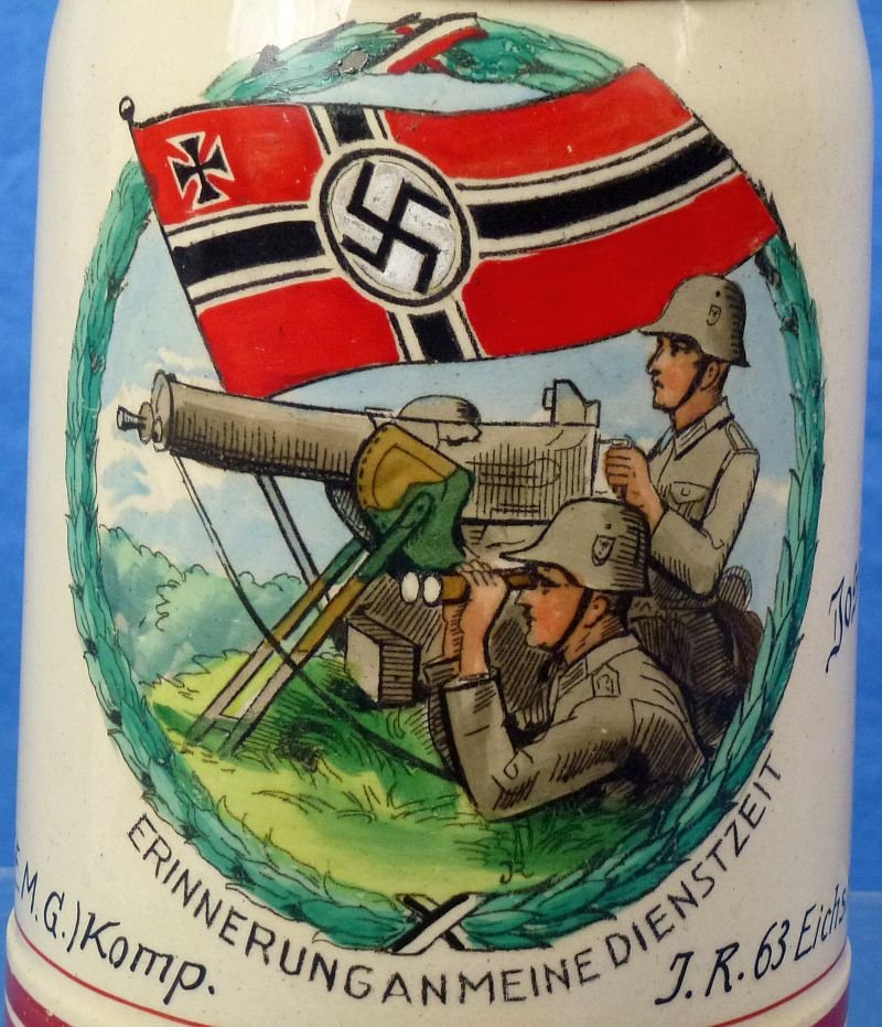 Named Third Reich Army Machine Gun Company Stein — image 2
