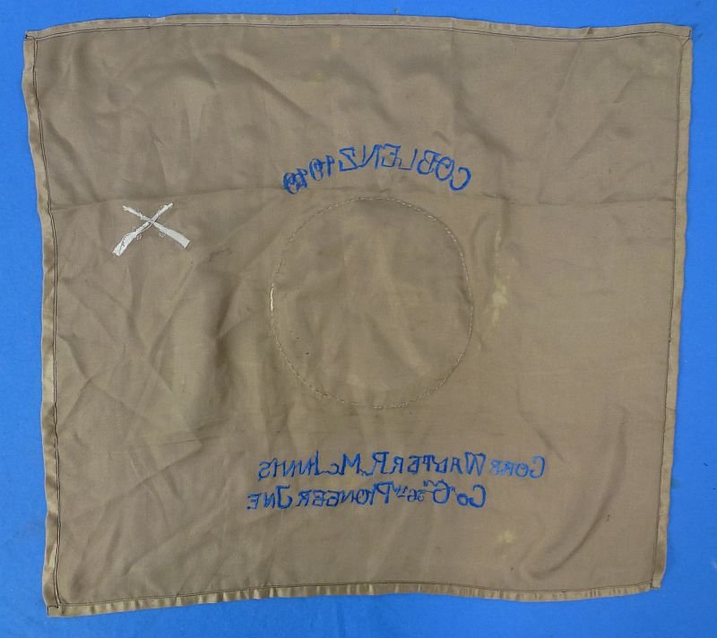Named 1919 56th Pioneer Infantry Army of Occupation Souvenir Drape — image 3