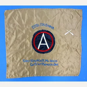 Named 1919 56th Pioneer Infantry Army of Occupation Souvenir Drape