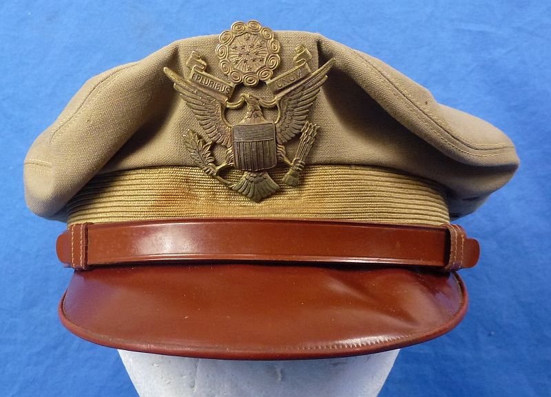 Named WWII Army Air Force 'Crusher' Cap — image 2