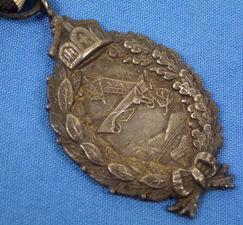 Imperial Prussian .800 Silver Pilot Badge Pendant — image 3