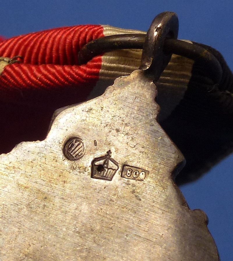 Imperial Prussian .800 Silver Pilot Badge Pendant — image 5