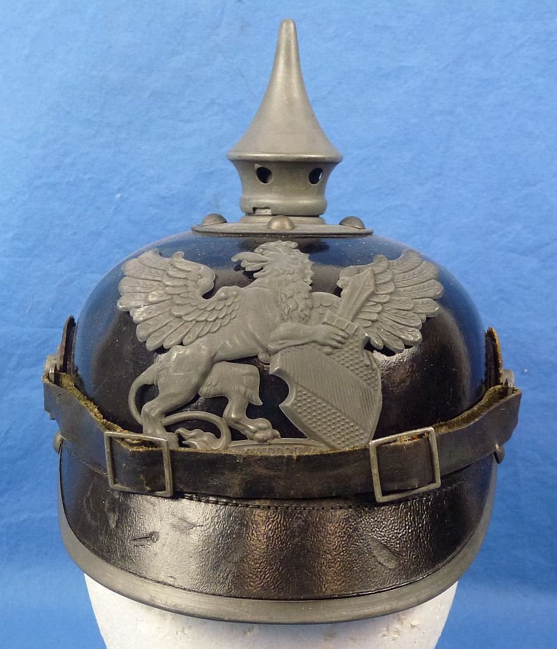 1916 Dated Imperial Baden EM/NCO Pickelhaube — image 2