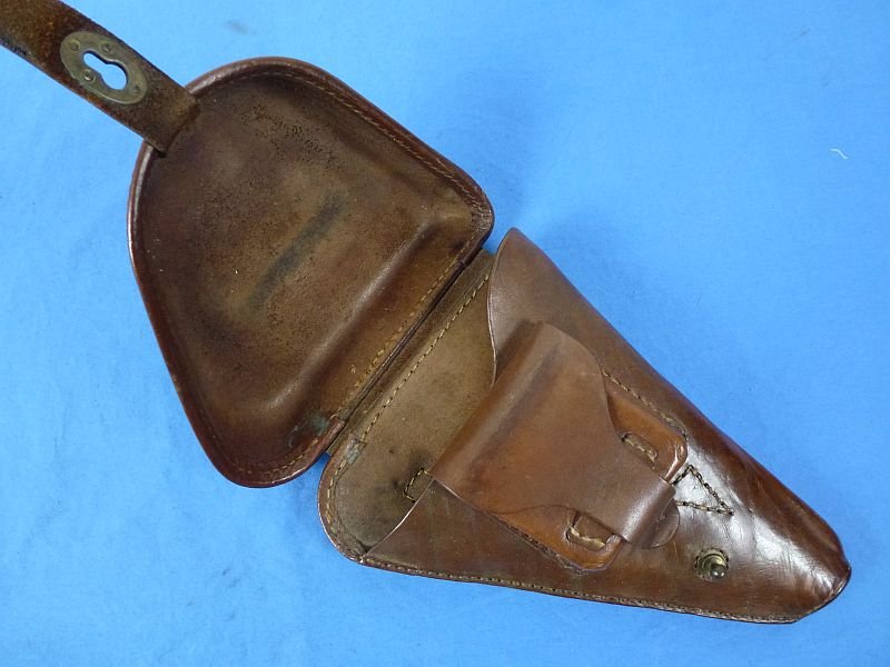 WWII Japanese Type 14 Clamshell Nambu Pistol Holster — image 2