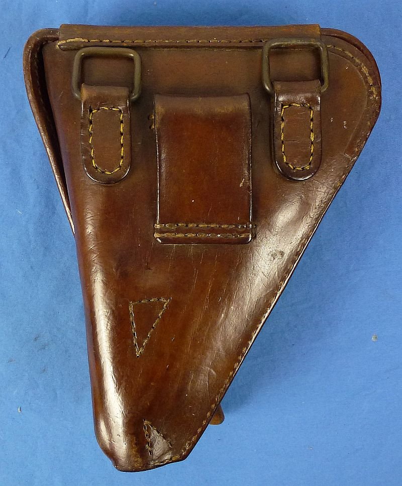 WWII Japanese Type 14 Clamshell Nambu Pistol Holster — image 3