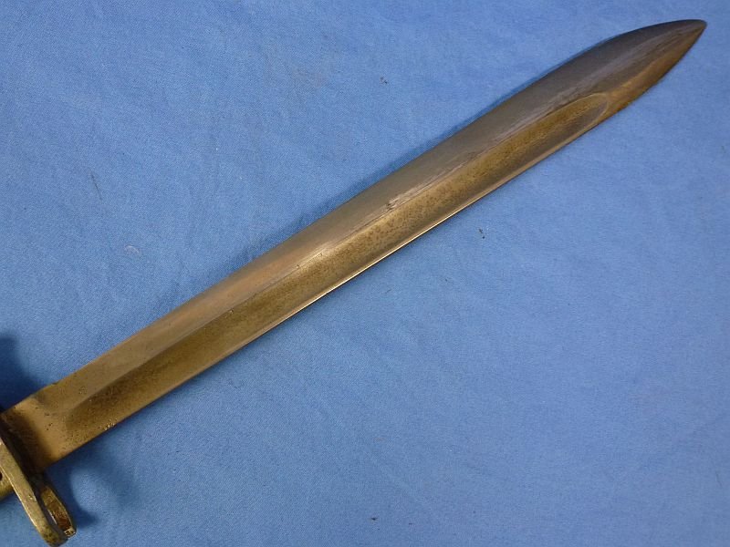 WWI German Steel Hilt Ersatz Bayonet with Frog — image 5