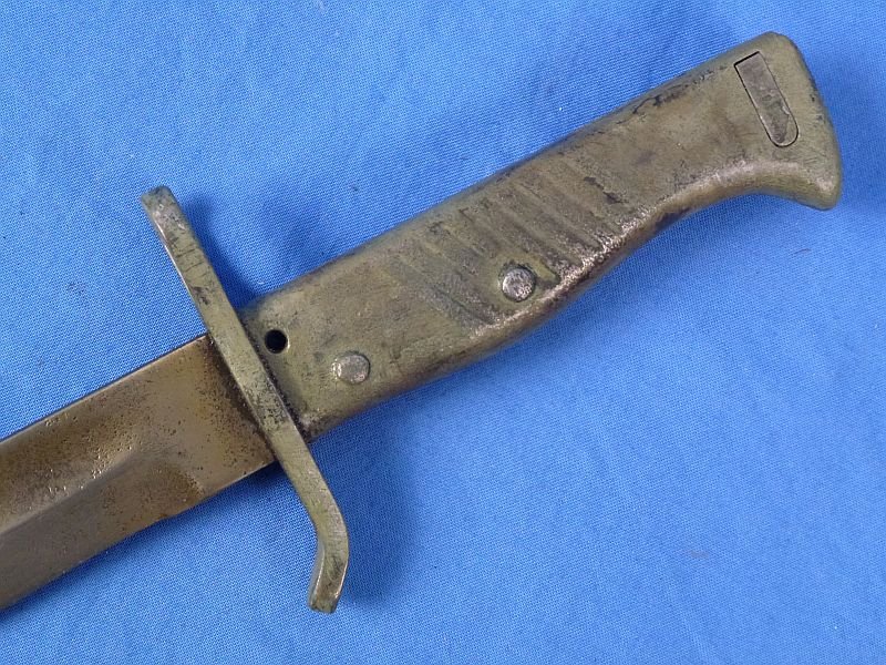 WWI German Steel Hilt Ersatz Bayonet with Frog — image 7
