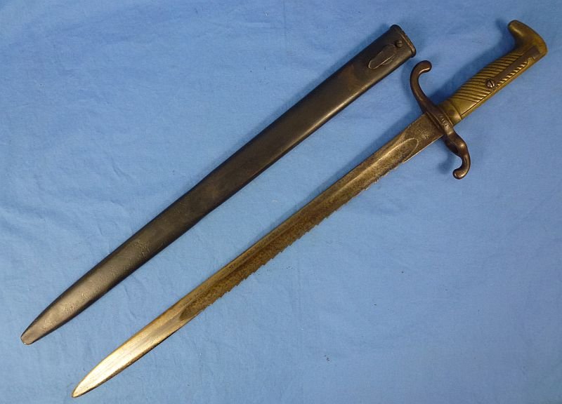 Imperial German Model 1871 Saw Back Bayonet by Weyersberg — image 2
