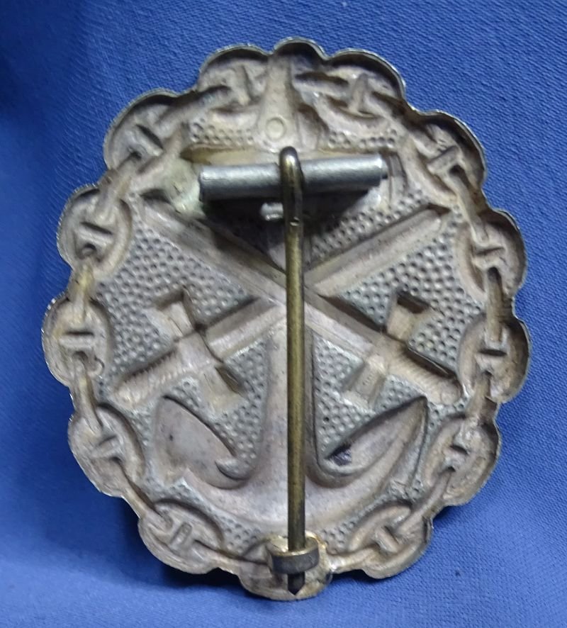 Imperial German Navy Silver Wound Badge — image 2