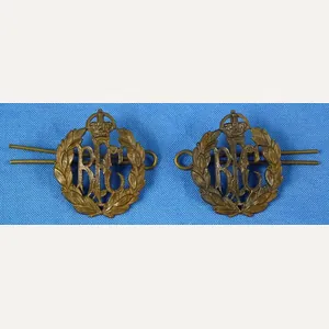 A Pair of WWI British Royal Flying Corps Collar Insignia