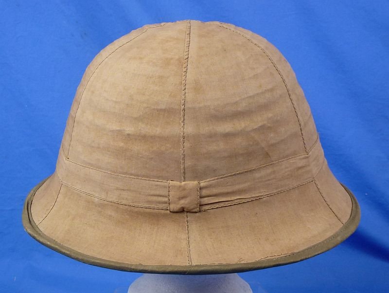 1943 Dated Japanese Army Sun Helmet -Woven Green Straw Version — image 3