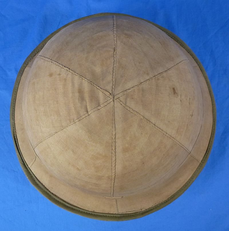 1943 Dated Japanese Army Sun Helmet -Woven Green Straw Version — image 5