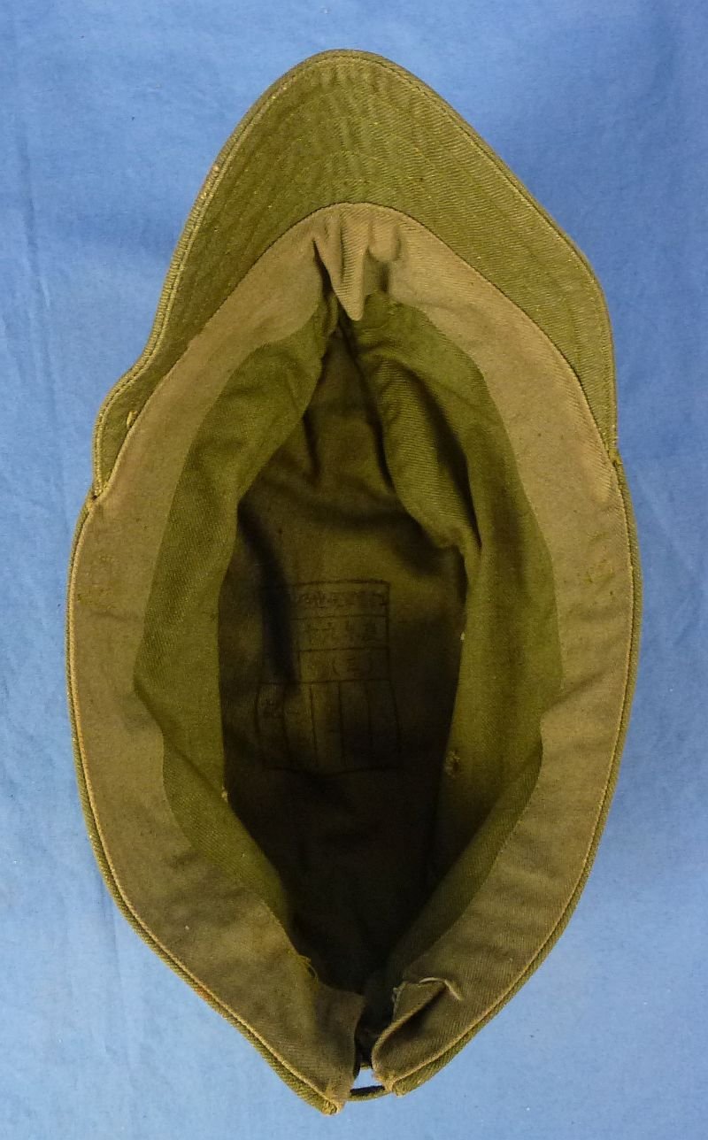 WWII Japanese Navy Officer Green Cotton Field Cap — image 7