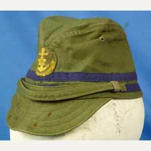 WWII Japanese Navy Officer Green Cotton Field Cap