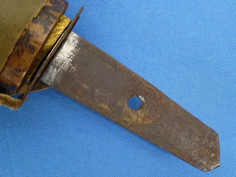 Signed Japanese Wakizashi in Leather Combat Cover for Tank or Aviation Officers — image 10