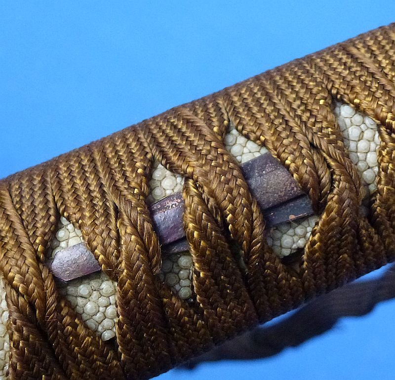 Signed Japanese Wakizashi in Leather Combat Cover for Tank or Aviation Officers — image 8