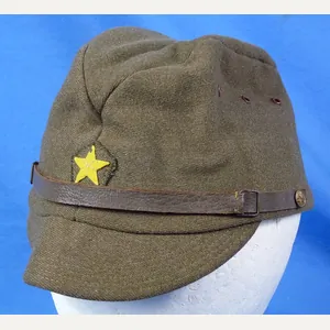 Near Mint WWII Japanese Army Officer Green Wool Field Cap