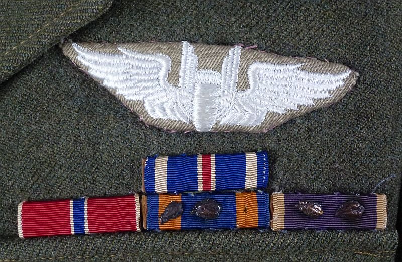 WWII Australian Made 5th Air Force Air Gunner Ike Jacket with Embroidered American Flag — image 2