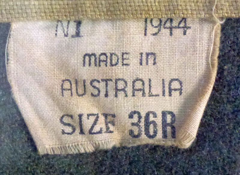 WWII Australian Made 5th Air Force Air Gunner Ike Jacket with Embroidered American Flag — image 8