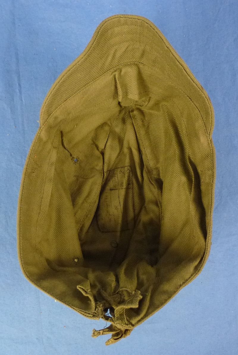 Near Mint Unissued WWII Japanese Navy Chief Petty Officer Green Cotton Field Cap — image 7