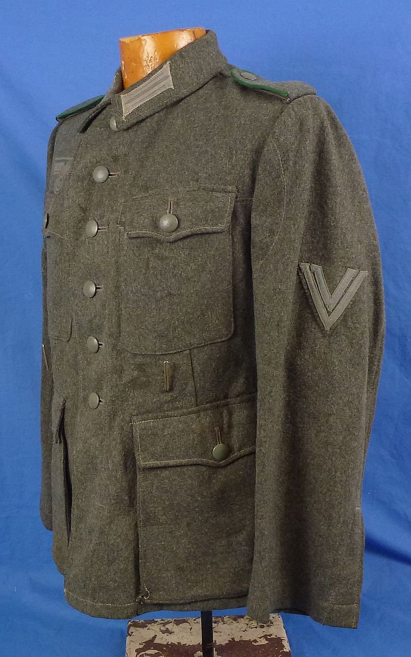 WWII German Army Jaeger Oberefreiter M43 Tunic — image 2