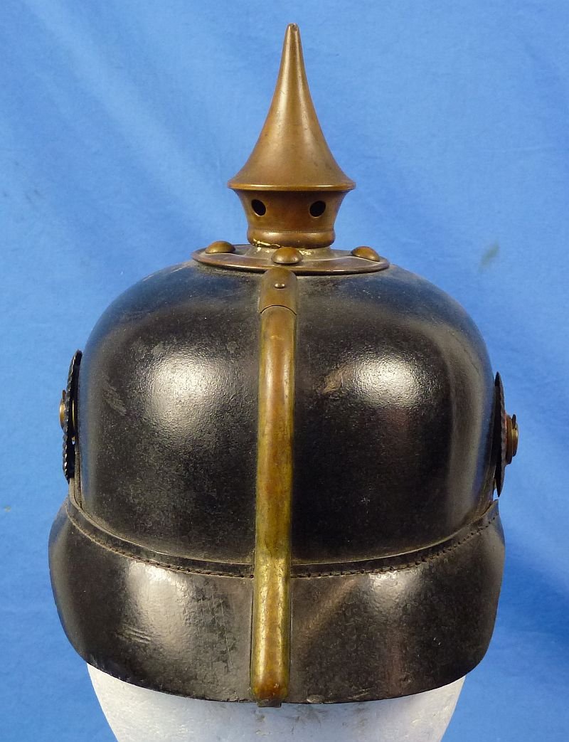 Unit Marked Imperial Prussian EM/NCO Pickelhaube — image 4